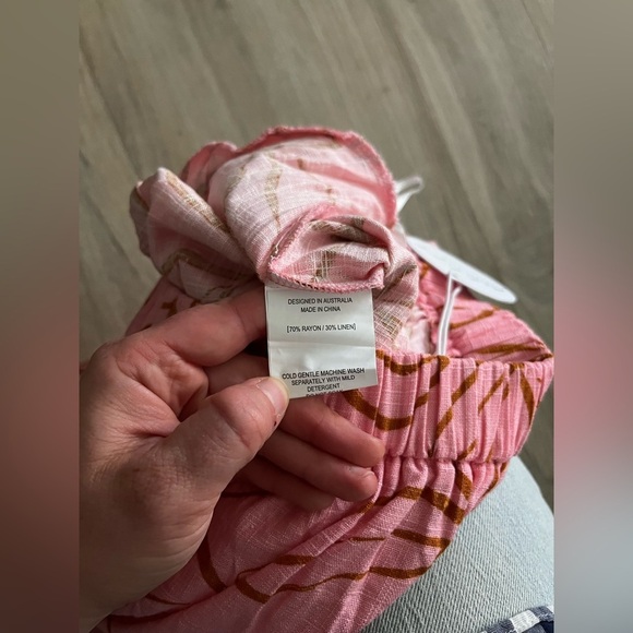 NWT Petal & Pup Women's Kasey High Waisted Maxi Skirt Pink Floral - Medium - Picture 7 of 8